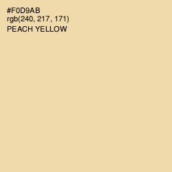 #F0D9AB - Peach Yellow Color Image